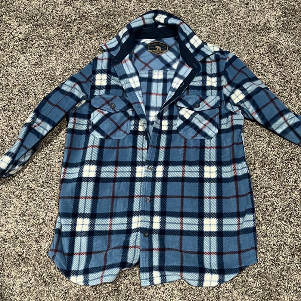 Fuzzy freedom foundry button down flannel
